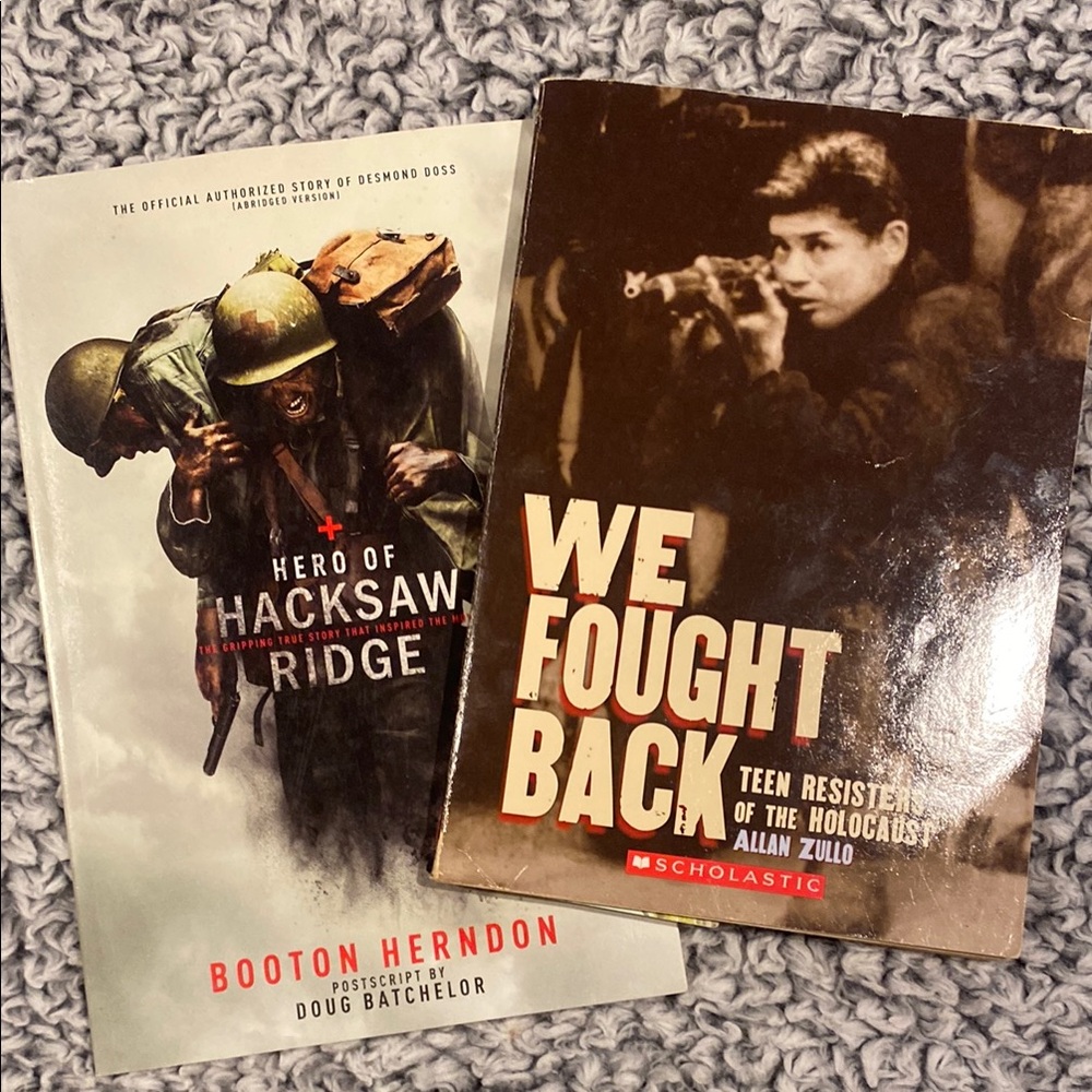 Hero of Hacksaw Ridge and We Fought Back Books